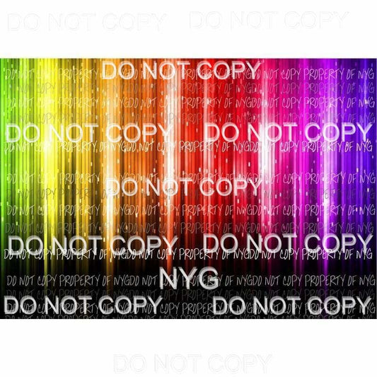 Rainbow Sheet #3 Sublimation transfers 13 x 9 inches Heat Transfer