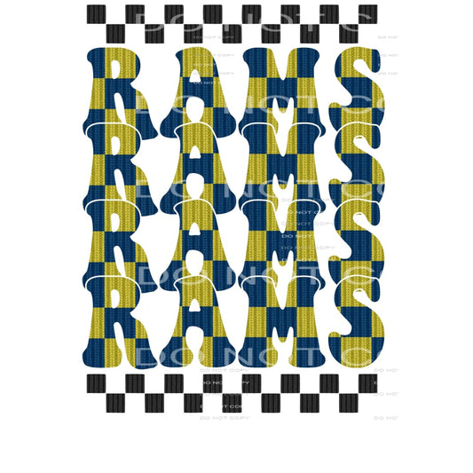 Rams Knitted # 99222 Sublimation transfers - Heat Transfer