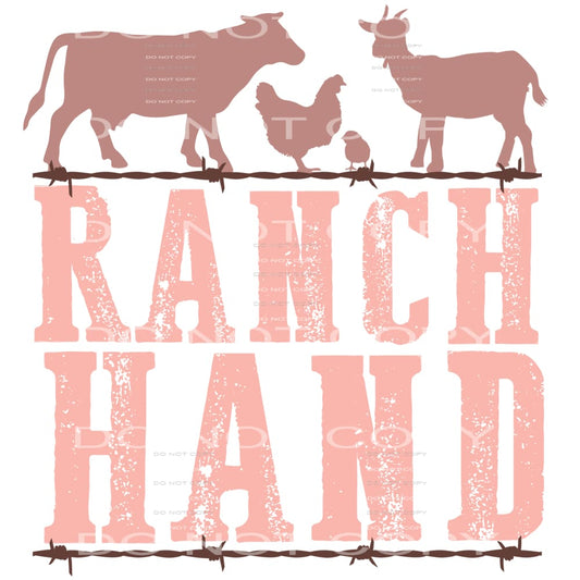 Ranch hand # 1003 - Heat Transfer Graphic Tee - women’s