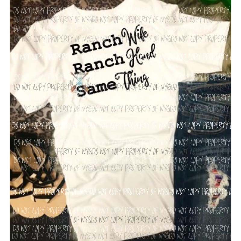 Ranch wife sublimation transfer Heat Transfer