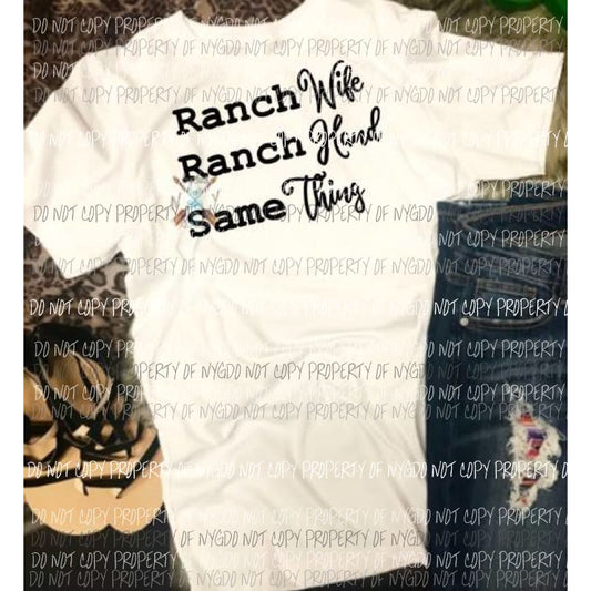 Ranch wife sublimation transfer Heat Transfer