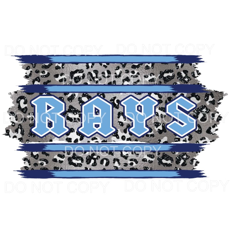 Rays Baseball # 5 Sublimation transfers - Heat Transfer