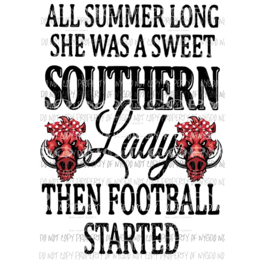 Razorbacks 3 Sublimation transfers Heat Transfer