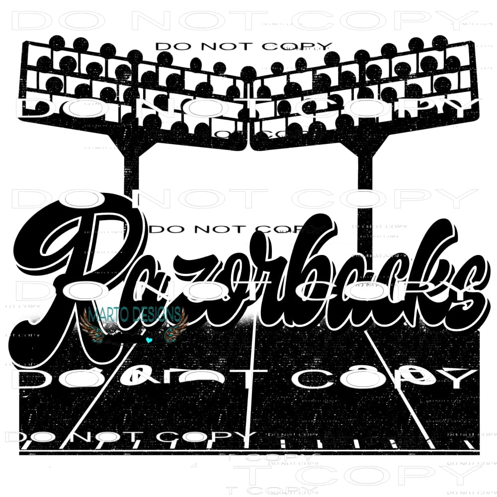 Razorbacks stadium Sublimation transfers - Heat Transfer