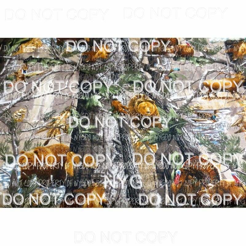 Realtree Camo Sheet #4 Sublimation transfers 13 x 9 inches Heat Transfer