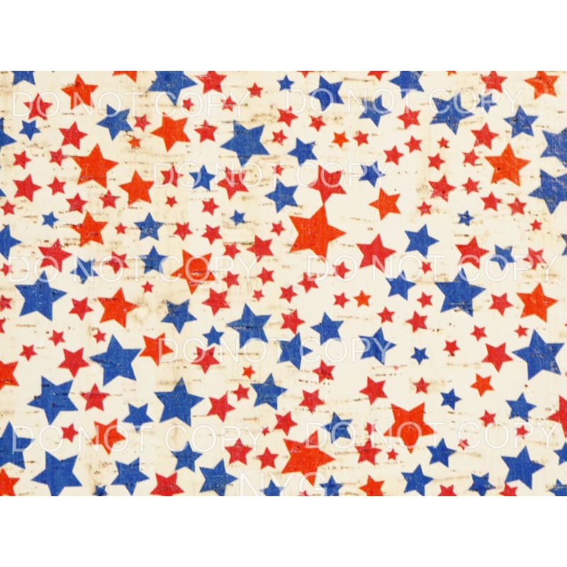 Red Blue Stars Patriotic Sheet Sublimation transfers - Heat 