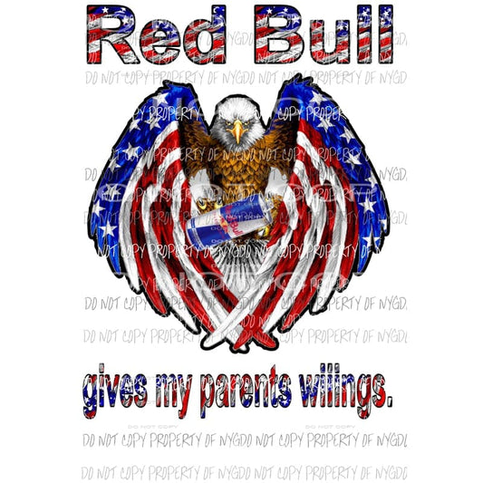 red bull parents Sublimation transfers Heat Transfer