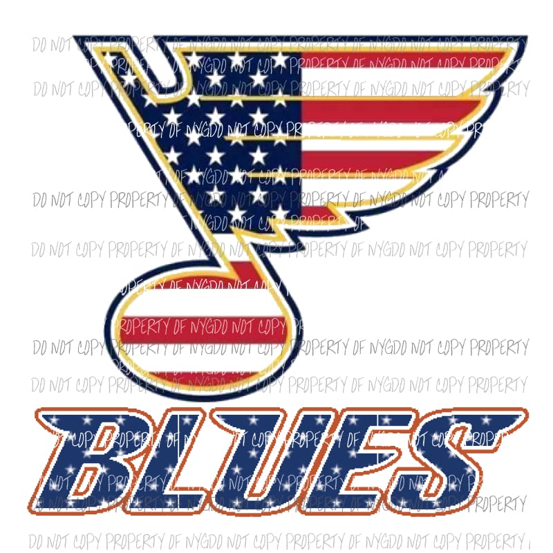 Red white and blues hockey 2 flag Sublimation transfers Heat Transfer