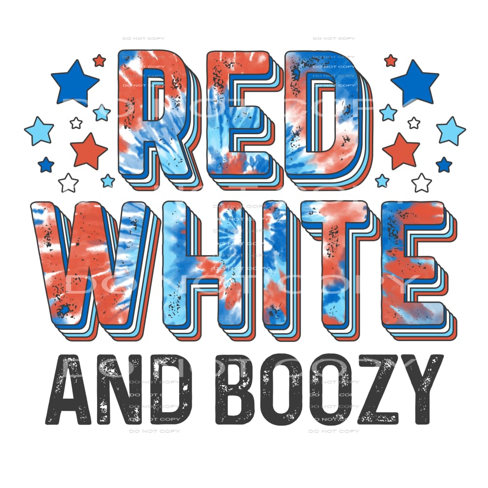 red white and boozy #6836 Sublimation transfers - Heat 