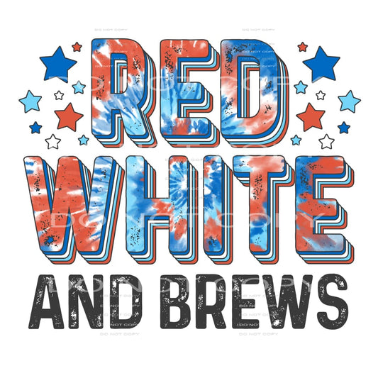 red white and brews #6837 Sublimation transfers - Heat 