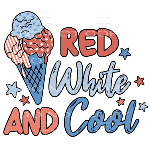 Red White And Cool #5333 Sublimation transfers - Heat