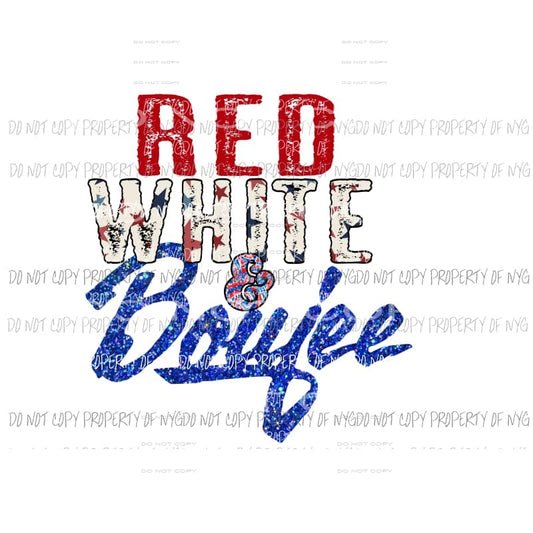 Red White & Boujee #1 Sublimation transfers Heat Transfer
