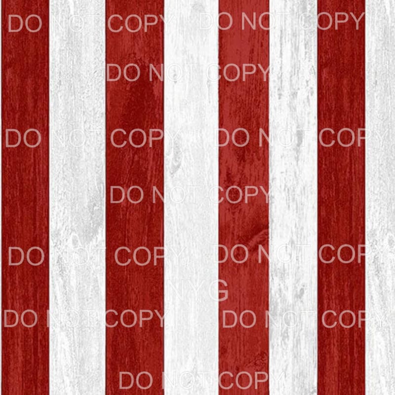 Red White Stripes Flag Sheet Sublimation transfers - 13 x 9 