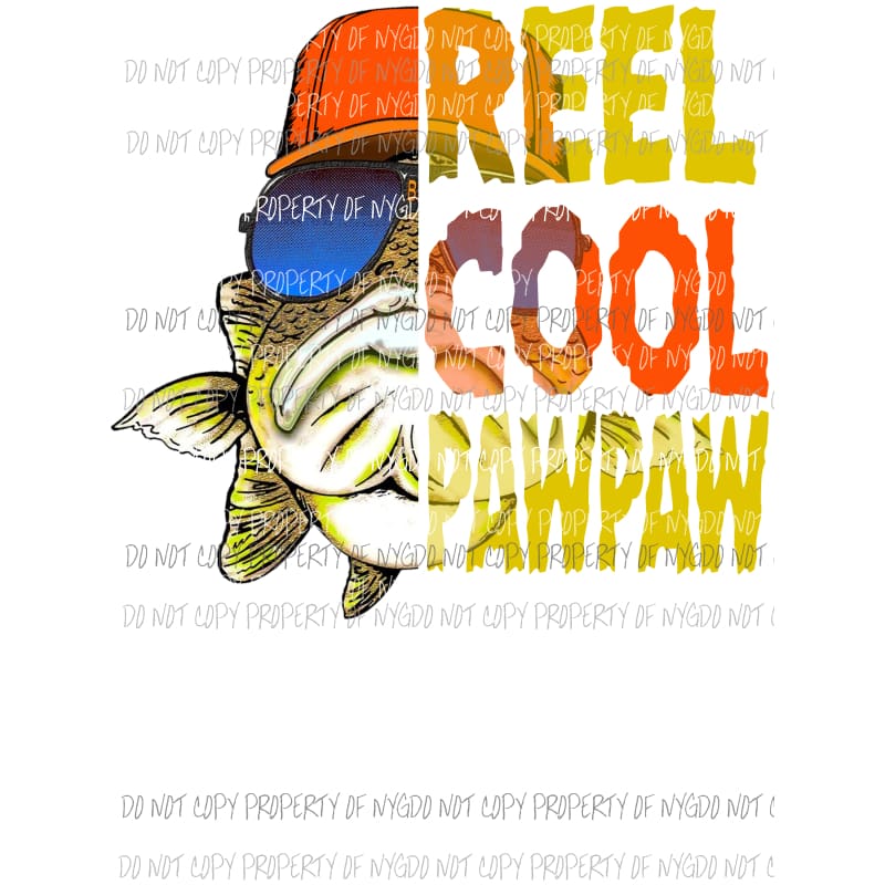 Reel Cool PAW PAW Sublimation transfers Heat Transfer