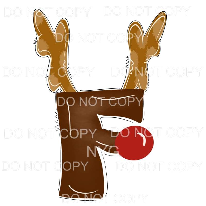 Reindeer Alphabet Letters all letters are in drop down menu 