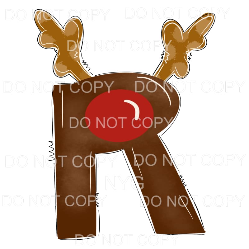 Reindeer Alphabet Letters all letters are in drop down menu 