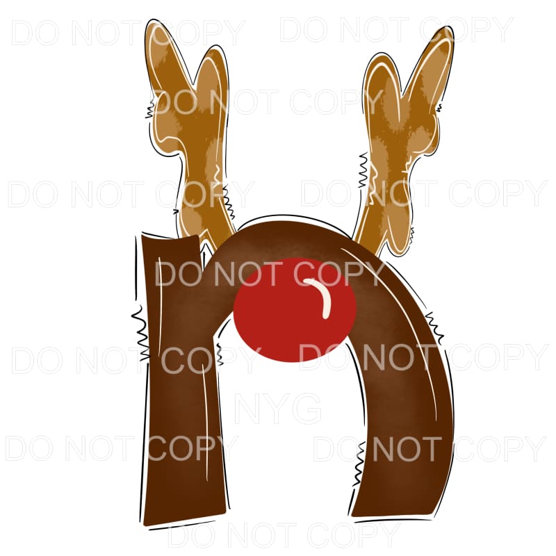 Reindeer Alphabet Letters all letters are in drop down menu 