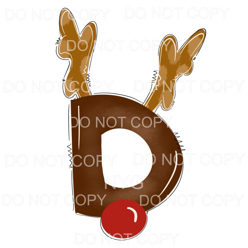 Reindeer Alphabet Letters all letters are in drop down menu 