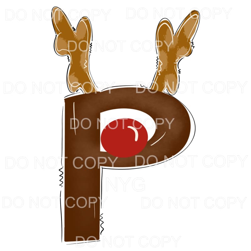 Reindeer Alphabet Letters all letters are in drop down menu 