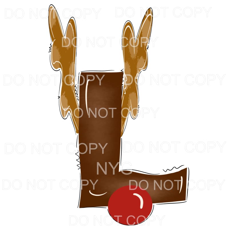 Reindeer Alphabet Letters all letters are in drop down menu 