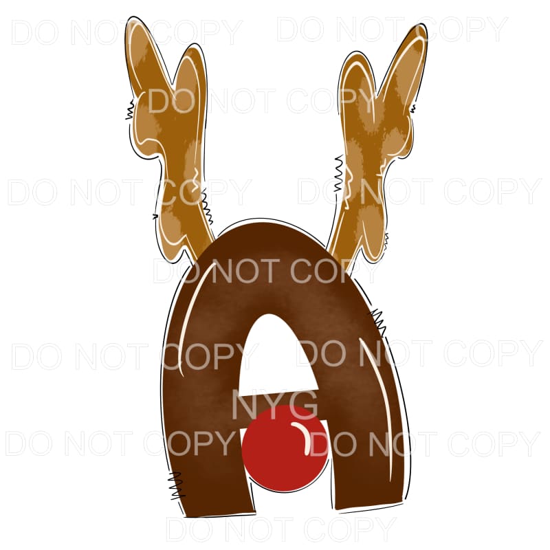 Reindeer Alphabet Letters all letters are in drop down menu 