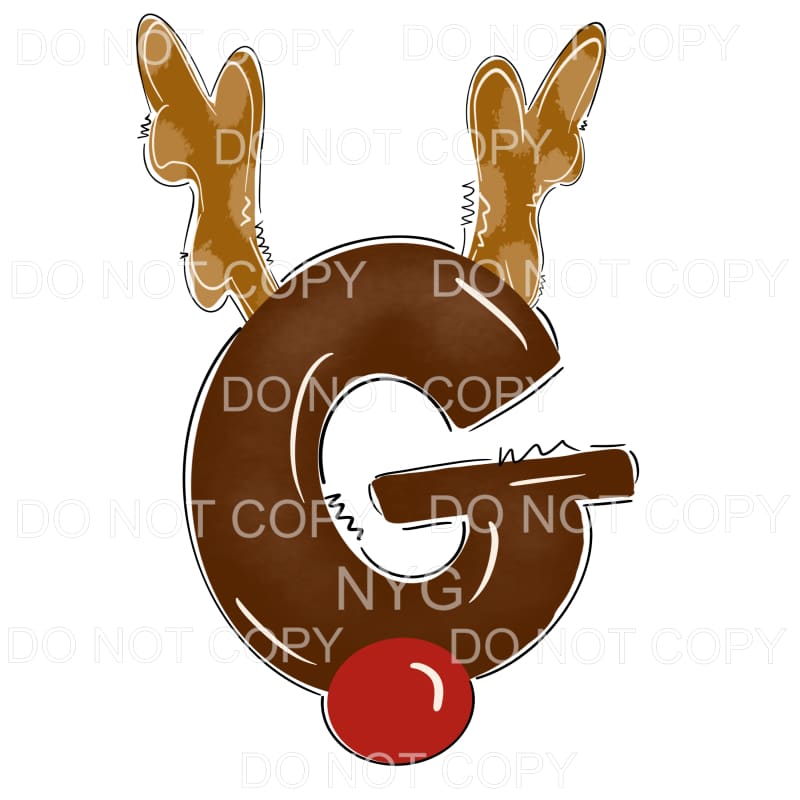 Reindeer Alphabet Letters all letters are in drop down menu 