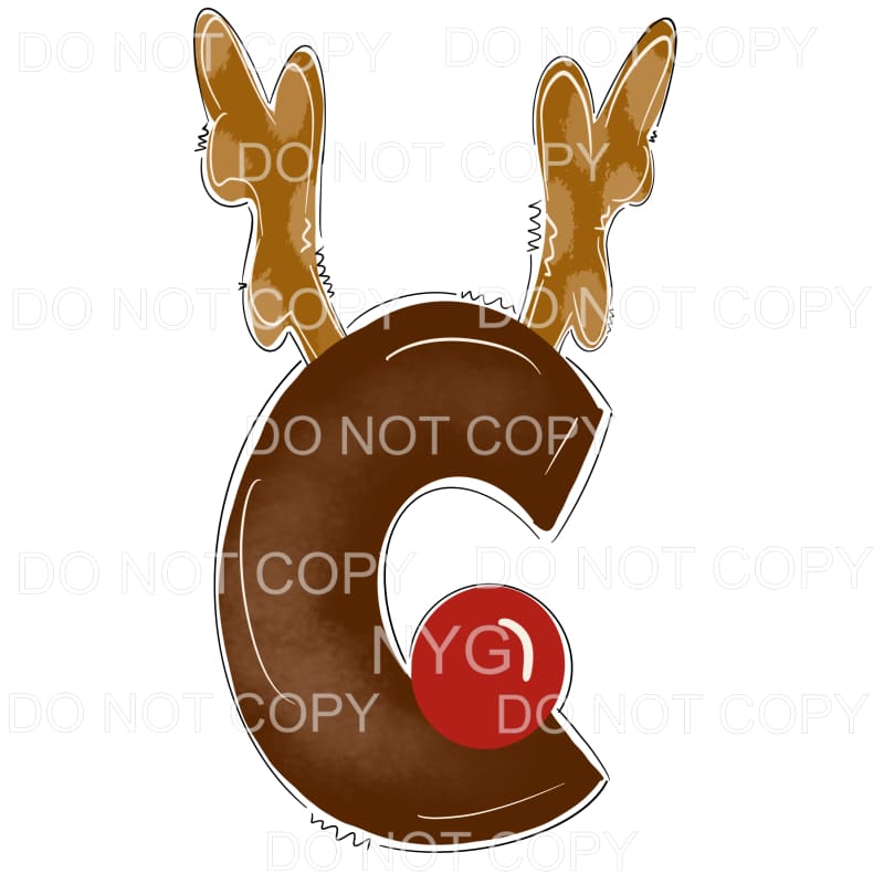Reindeer Alphabet Letters all letters are in drop down menu 