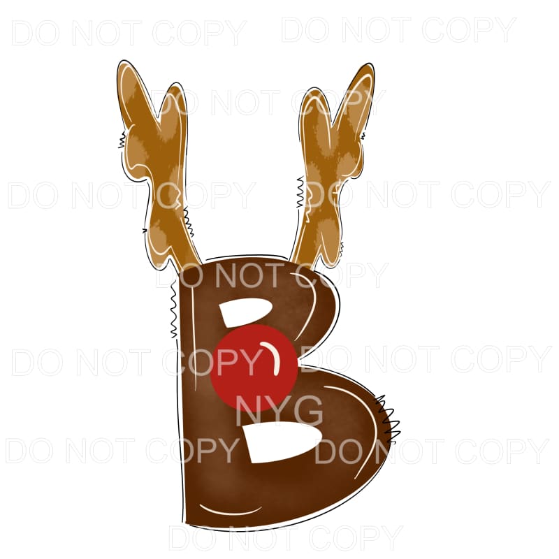 Reindeer Alphabet Letters all letters are in drop down menu 