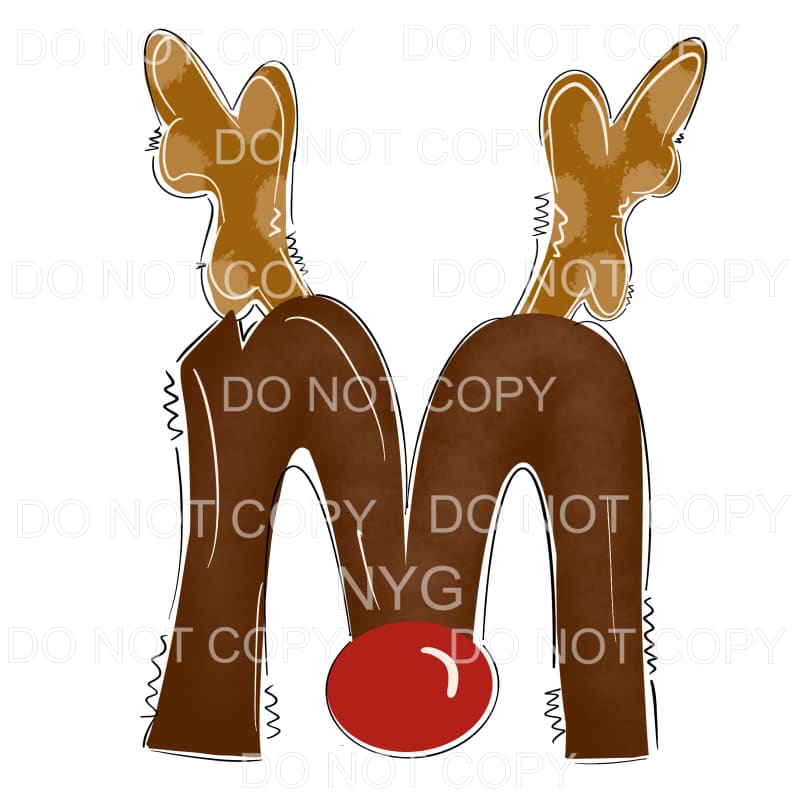 Reindeer Alphabet Letters all letters are in drop down menu 