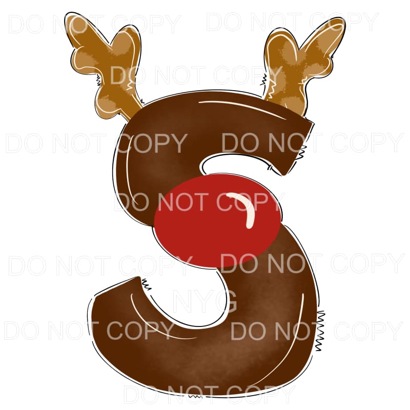 Reindeer Alphabet Letters all letters are in drop down menu 