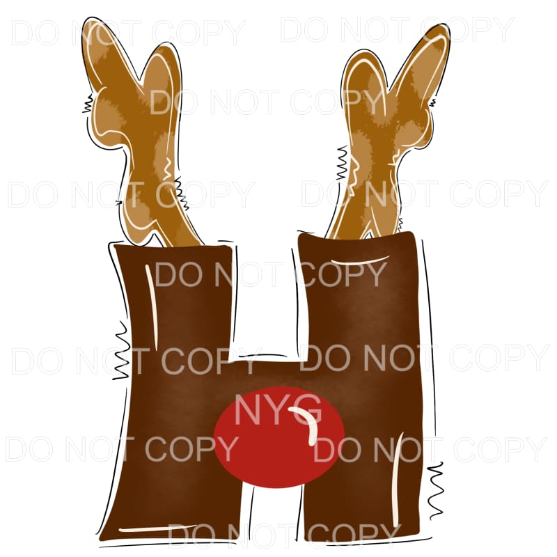 Reindeer Alphabet Letters all letters are in drop down menu 
