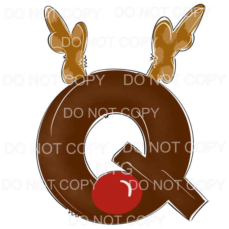 Reindeer Alphabet Letters all letters are in drop down menu 