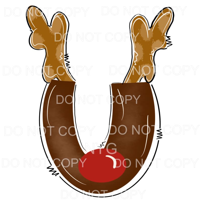 Reindeer Alphabet Letters all letters are in drop down menu 