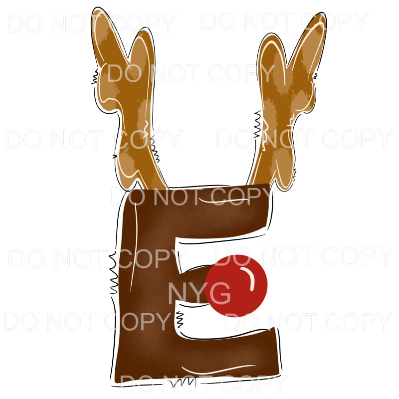 Reindeer Alphabet Letters all letters are in drop down menu 