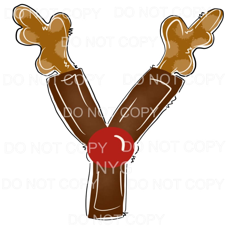 Reindeer Alphabet Letters all letters are in drop down menu 
