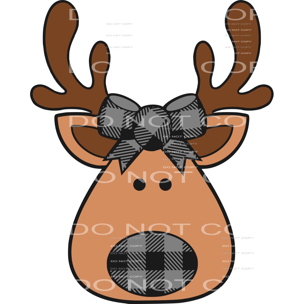reindeer black #7408 Sublimation transfers - Heat Transfer