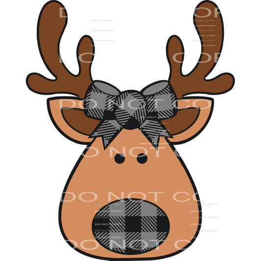 reindeer black #7408 Sublimation transfers - Heat Transfer
