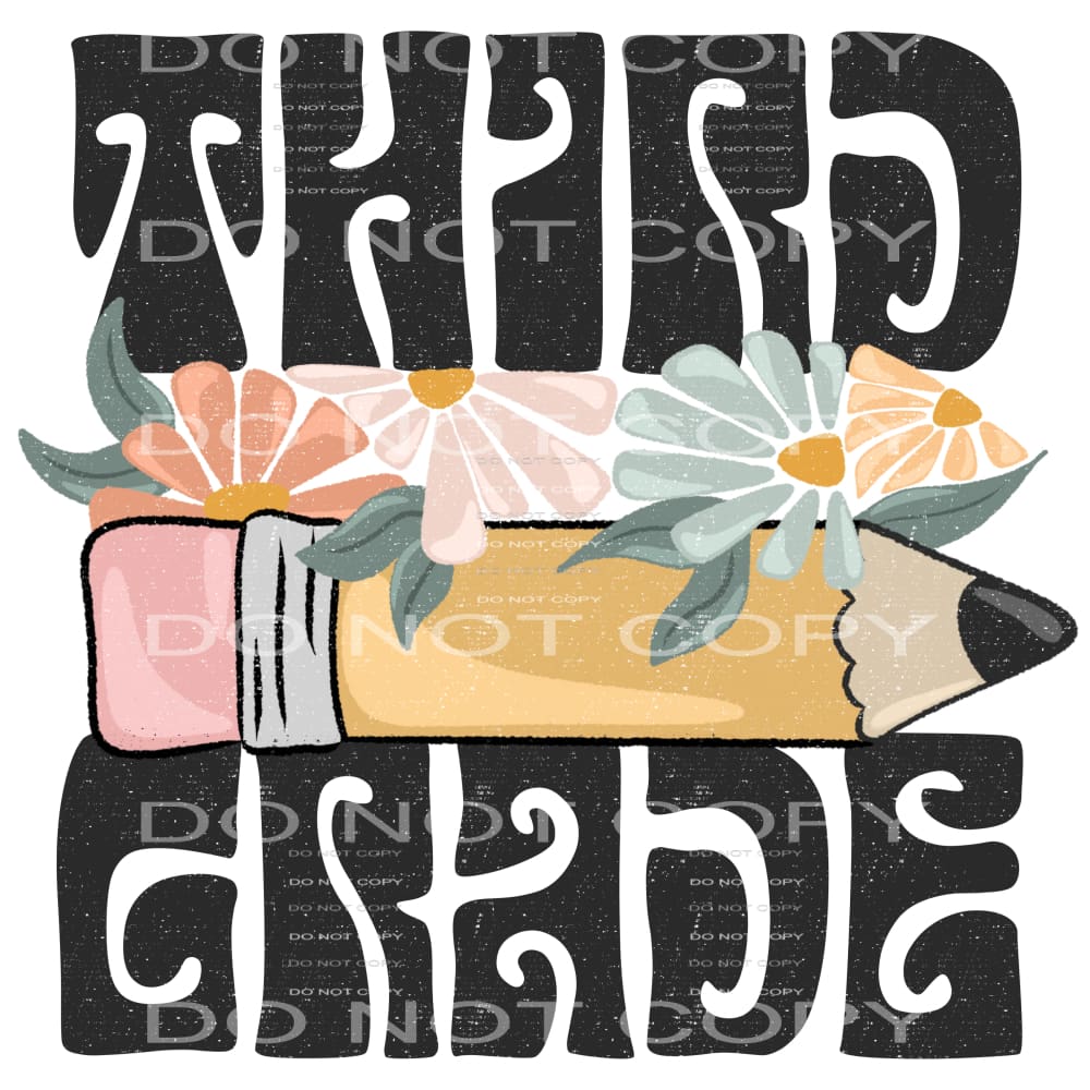 Retro GRADES PRE K TO 6TH GRADE KIDS Sublimation transfers -