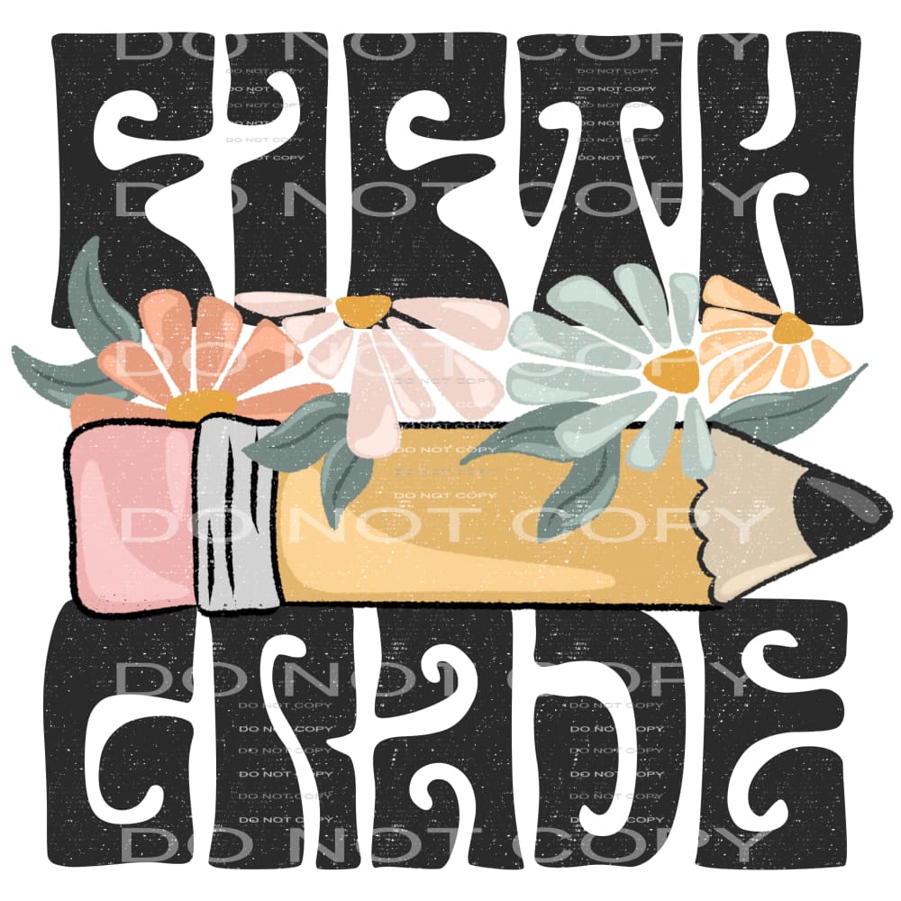 Retro GRADES PRE K TO 6TH GRADE KIDS Sublimation transfers -