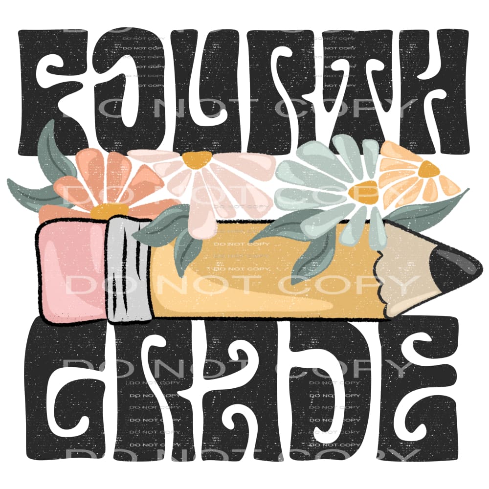 Retro GRADES PRE K TO 6TH GRADE KIDS Sublimation transfers -