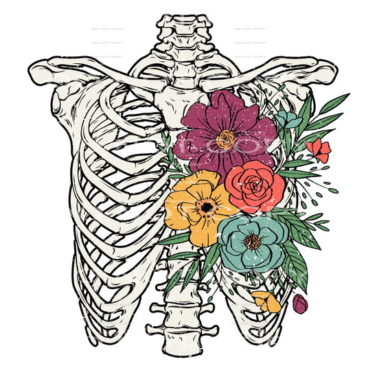 Rib Cage #4656 Sublimation transfers - Heat Transfer Graphic