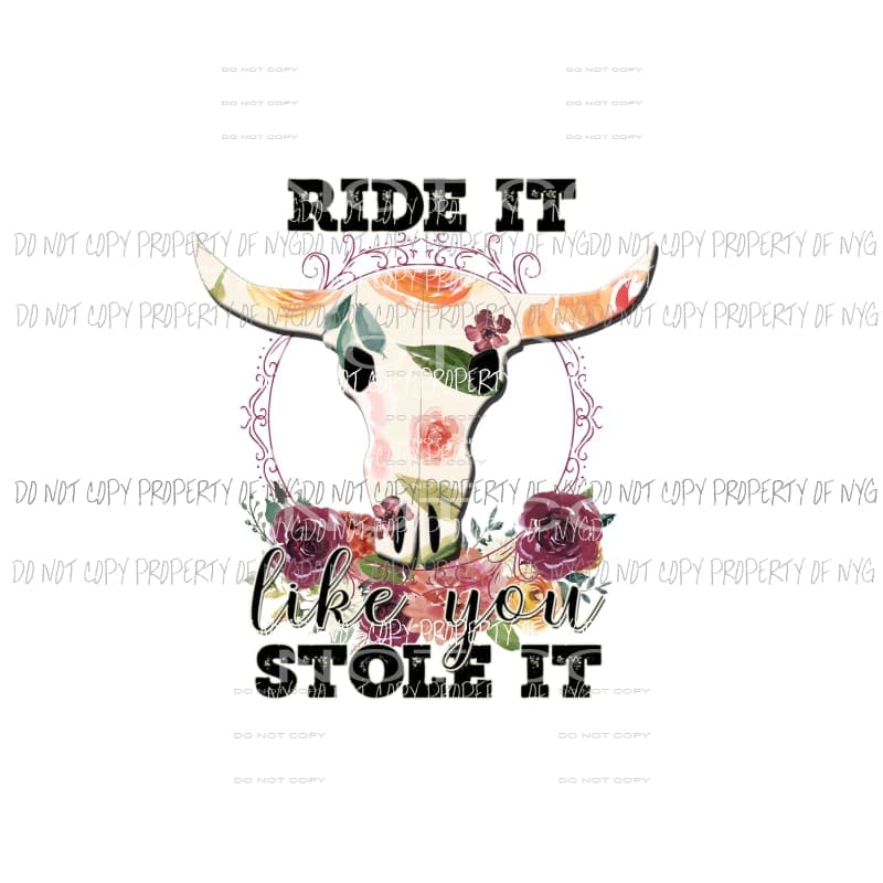 Ride it Sublimation transfers Heat Transfer