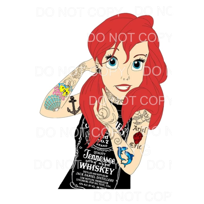 Rock And Roll Princess Disney Punk Emo Ariel Little Mermaid 