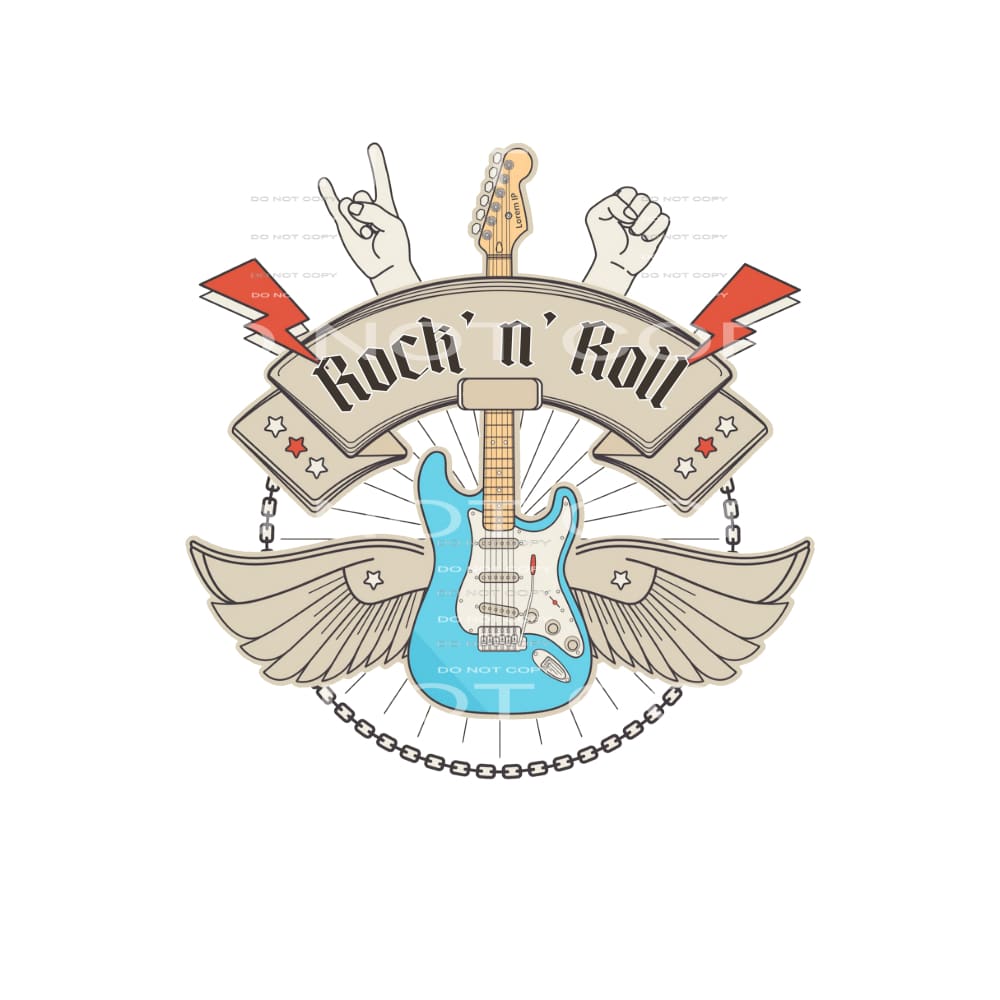 Rock n’ Roll #4780 Sublimation transfers - Heat Transfer