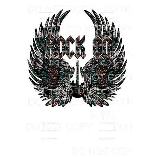Rock On Wings # 3 Sublimation transfers - Heat Transfer