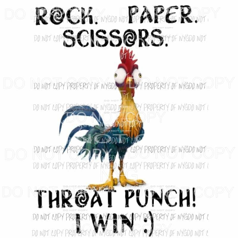 Rock paper scissors Sublimation transfers Heat Transfer