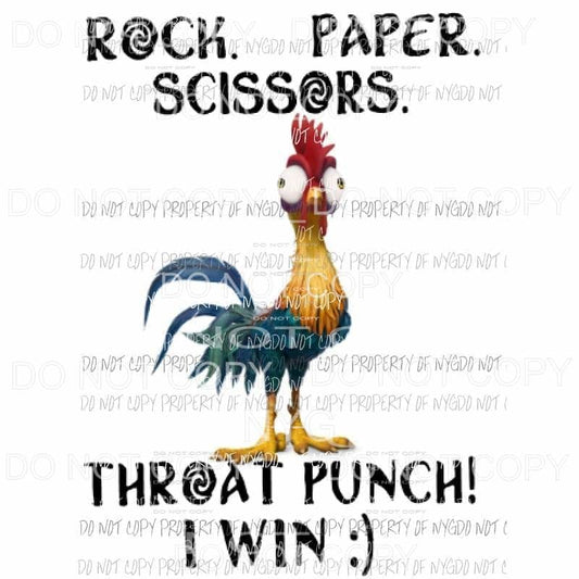 Rock paper scissors Sublimation transfers Heat Transfer