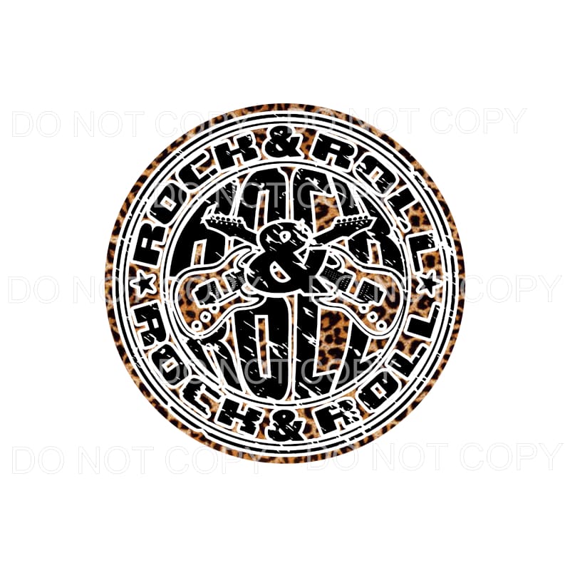 Rock & Roll Guitars Leopard Distressed #4 Sublimation 