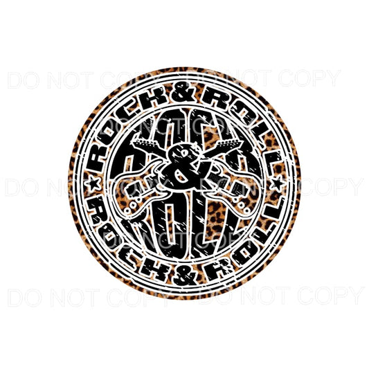 Rock & Roll Guitars Leopard Distressed #4 Sublimation 