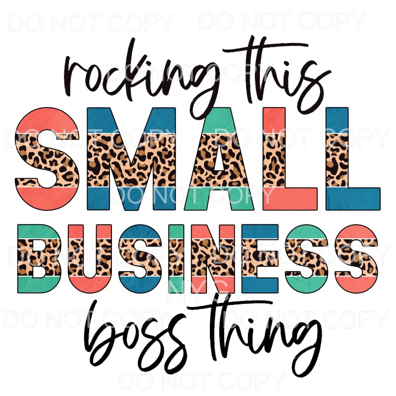 Rocking This Small Business Boss Thing Pink Blue Green 